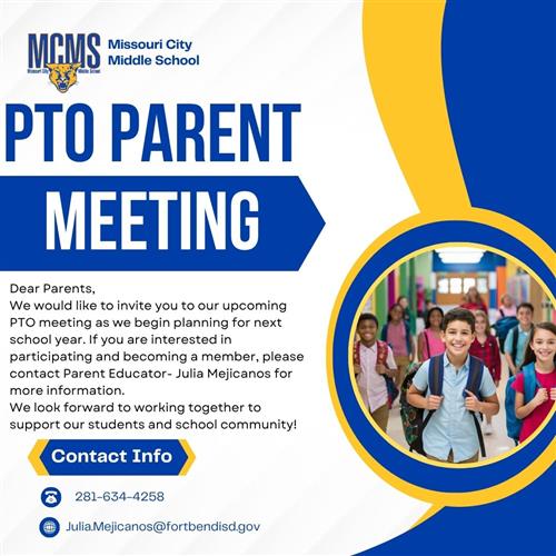  PTO Election Meeting May 13